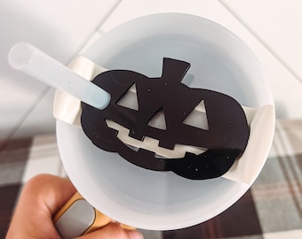 Pumpkin Stanley Tumbler Lid Topper | Stanley Lid Accessory | Halloween Stanley Tumbler