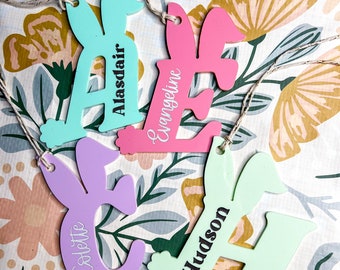 Acrylic Easter Basket Name Tag | Easter Basket | Easter | Easter Basket Tag | Easter Decor
