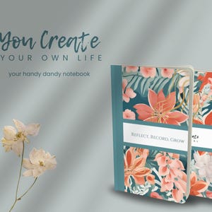 Reflect Record Grow I Petit carnet I Journal d'écriture I Agenda I Journal d'art I Journal de voyage I Bullet Journal I Carnet de notes