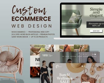 Custom WooCommerce WordPress Web Design: eCommerce Website