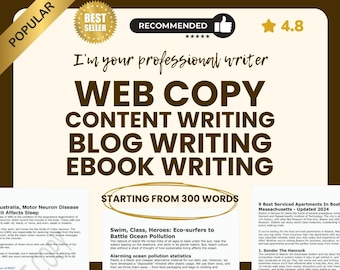 SEO Blog Post Writing: Web Content, Ebooks
