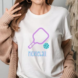 Pickle Ball Paddles Tshirt, Pickleball Shirt, Game Day T-Shirt,  Sport Mom Shirt, Pickleball Shirt Men, Workout Tee Shirt, With Neck Label