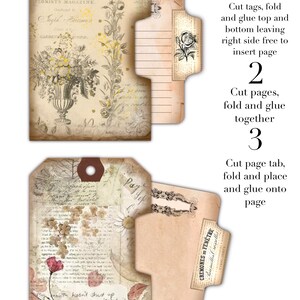 Printable Tag Pockets Folios Junk Journal Insert Ephemera. - Etsy UK