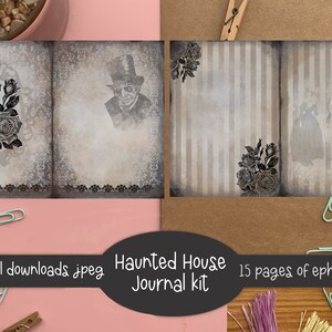 Haunted House Junk Journal Kit, Ephemera Printable Kit, Uk. Paper ...