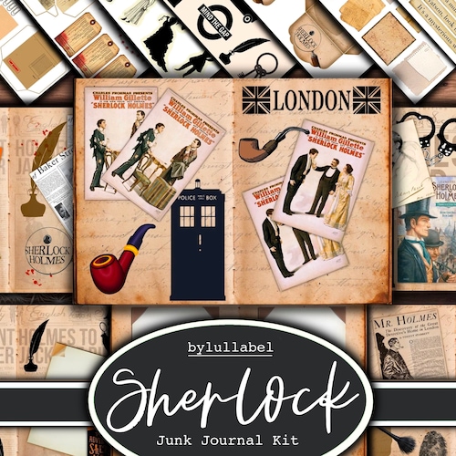 Sherlock Holmes Inventory Labels Printable Detective Paper - Etsy