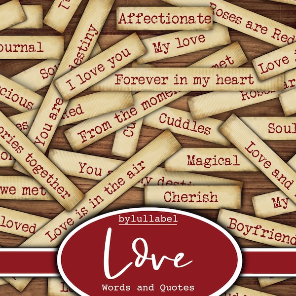 Collage Words - Etsy