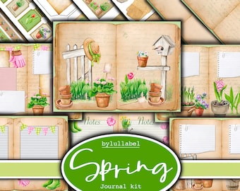 Spring Garden Junk Journal Kit: Easter Ephemera (Digital Download)
