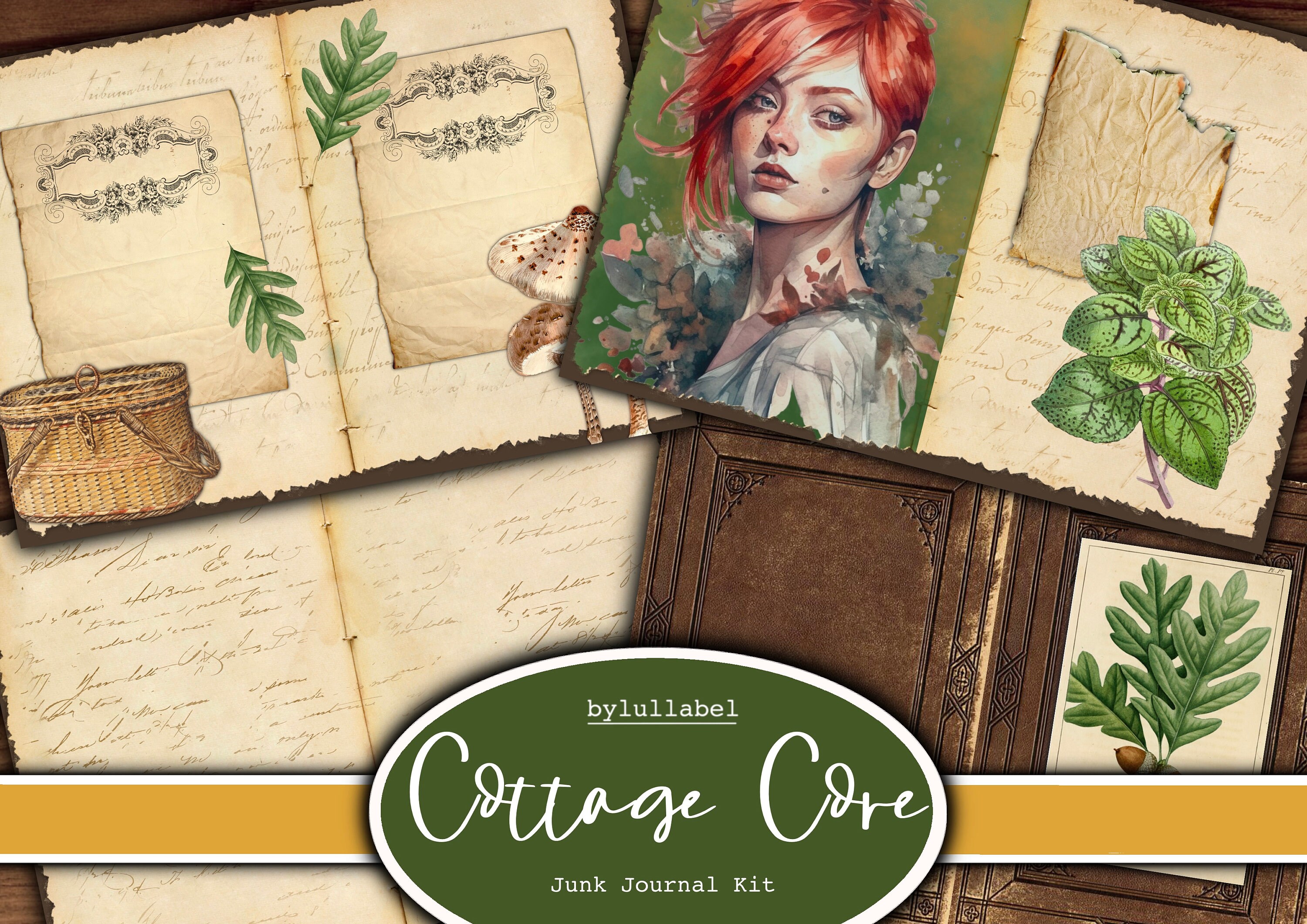 Cottage Core Junk Journal Kit: Ephemera Printable (digital Download) - Etsy