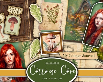 Cottage Core Junk Journal Kit: Ephemera Printable (Digital Download)