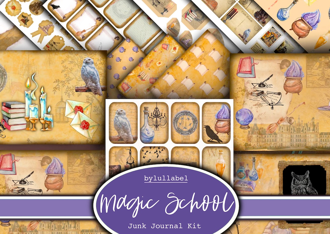 Magic School Ephemera Kit: Junk Journal Printable (digital Download) - Etsy