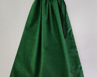 Travel Shoe Bag, green print shoe bag, shoe bag, travel bag, drawstring travel bag, travel accessory, men's shoe bag