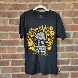 14/25 House - Small Tee in Black - Upcycle Collection