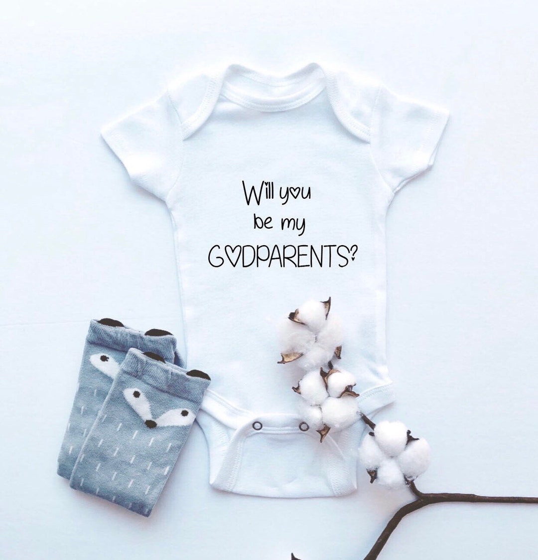 Will You Be My Godparents Onesie , Baptism Onesie , Christening Onesie