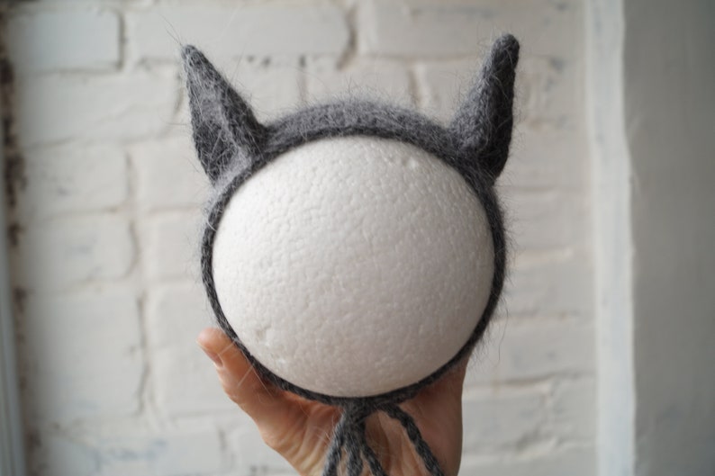 Animal bonnet knitting pattern. Bat bonnet knitting pattern Newborn hat tutorial