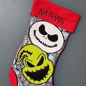 Oogie and Jack Christmas Stocking