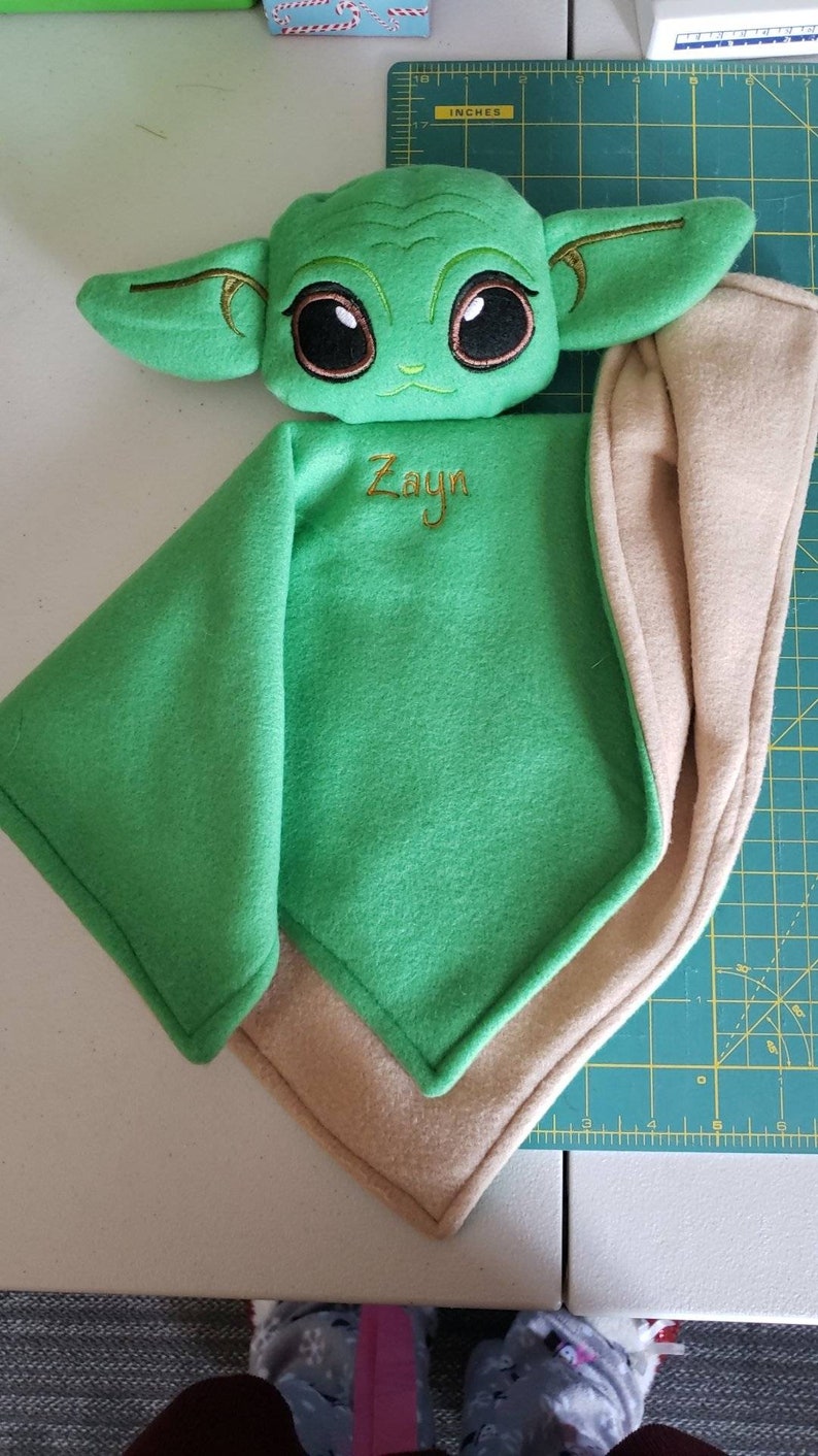 Mandalorian Baby Yoda Security Blanket Etsy