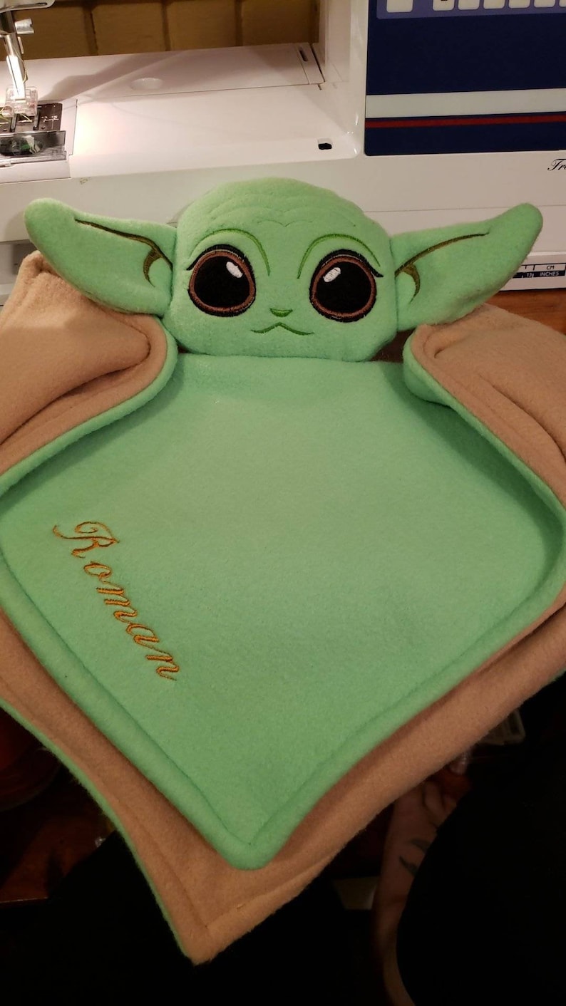 Mandalorian Baby Yoda Security Blanket Etsy