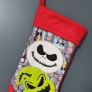 Oogie and Jack Christmas Stocking