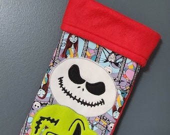 Oogie and Jack Christmas Stocking