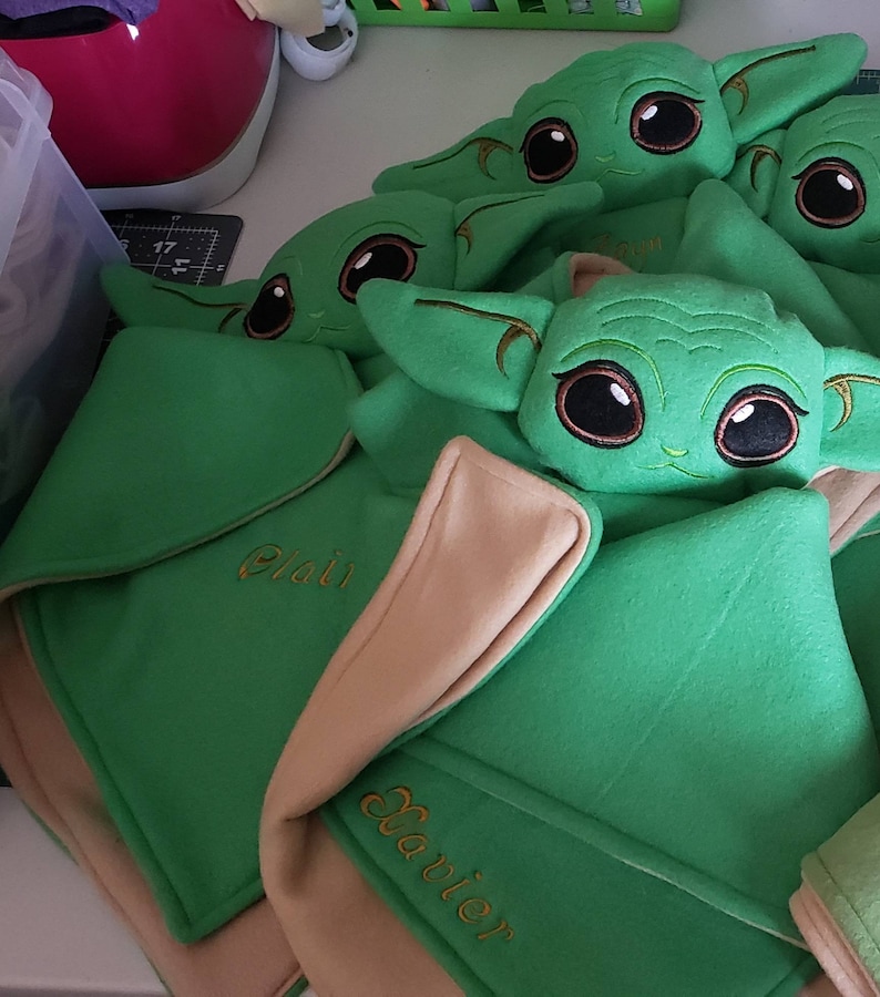 Mandalorian Baby Yoda Security Blanket Etsy