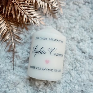 Wedding Memorial Candle, In Loving Memory Wedding candle , remembrance Candle, customisable candle.
