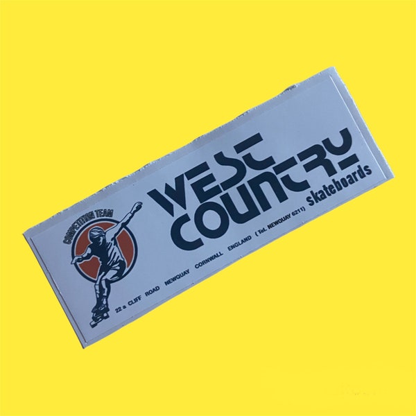 West Country Sticker Klassieke Vintage Skateboard Surf Speed Wielen Skate