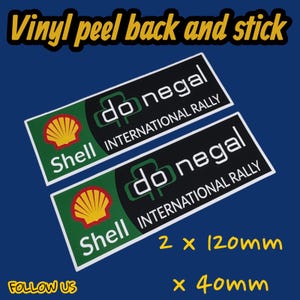 Donegal International Rally Shell Vinylklistermärken Dekaler Rallybil Motorsport