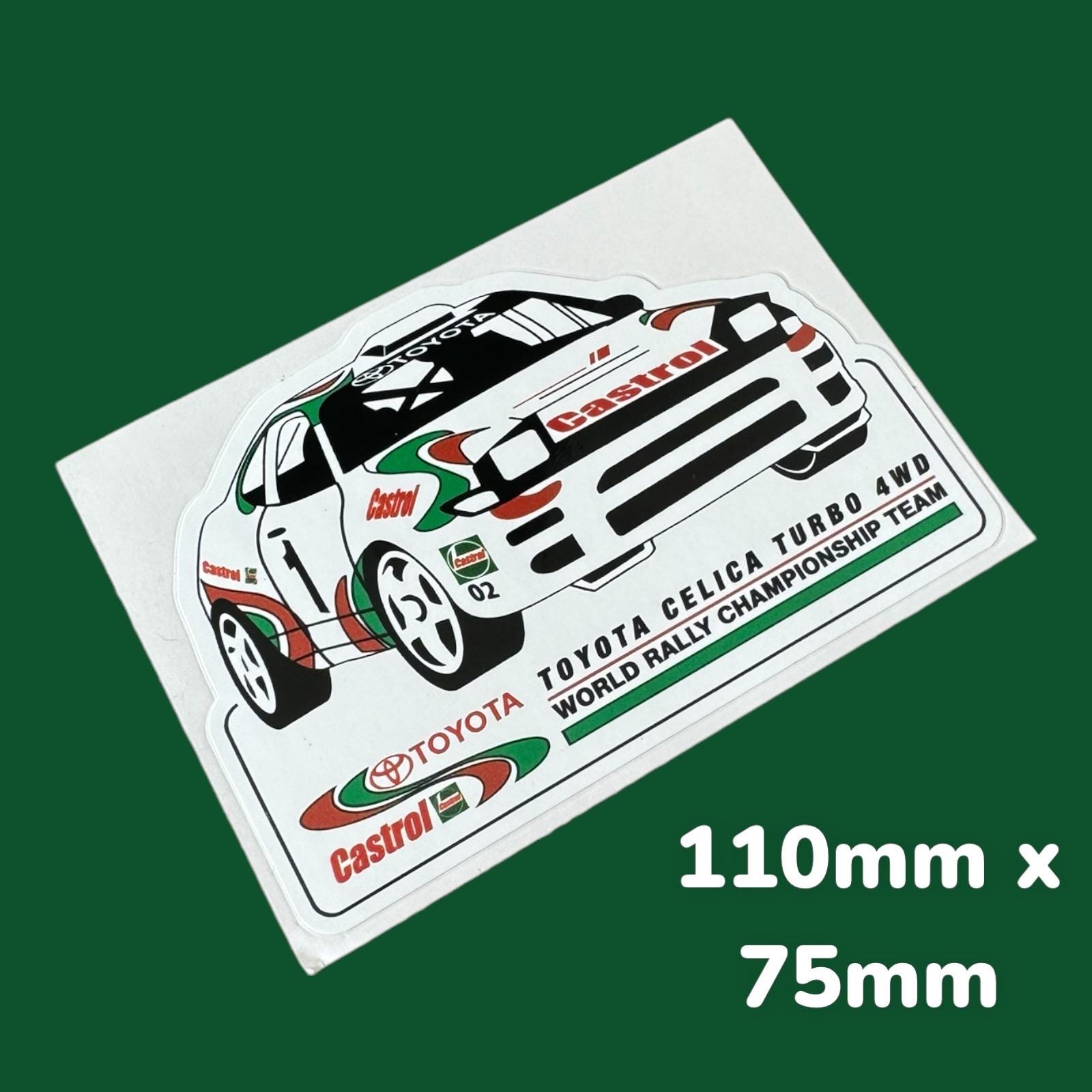 Castrol Toyota Celica World Team Vinyl Sticker Classic Car Rally