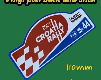 Croatia rally 2021 sticker rally rallye wac winner championship world