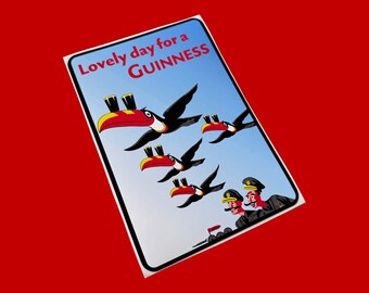 lovely day for a Guinness vinyl sticker man cave pub bar home drinking bars wall stickers toucans toucan retro vintage classic decal