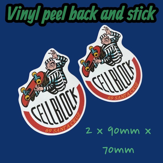 Santa Cruz Cell Block 69 Skateboard Sticker Vinyl Badge - Etsy