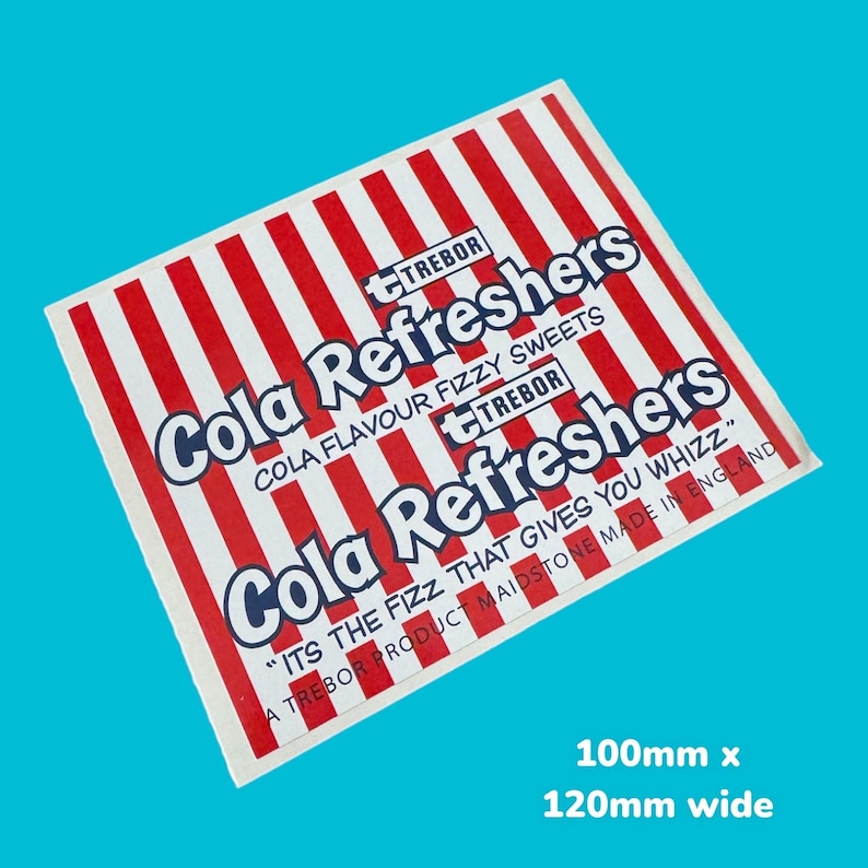 Trebor Refreshers Trebor Cola Refreshers Vintage Sweet Wrapper Classic Vinyl Cover ...