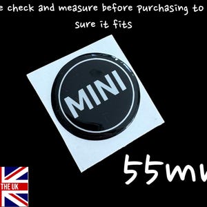 55mm  MINI Resin 3D Gel stick on Badge Classic or Modern Bonnet