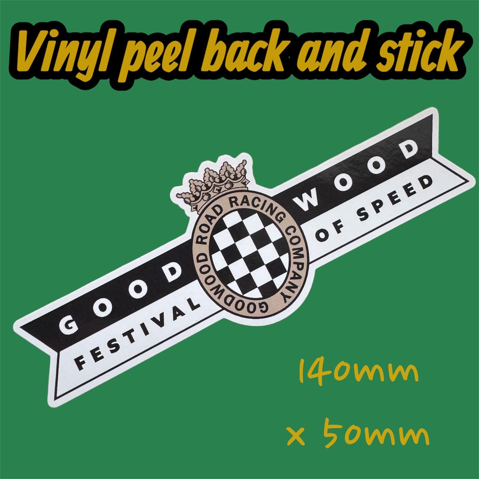 Goodwood Festival of Speed Retro Motorsport Vinyl Sticker Classic