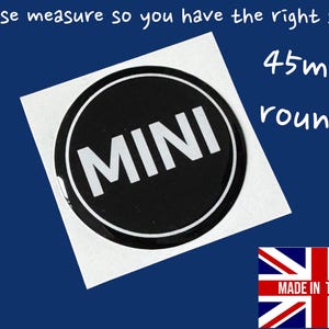 45mm  MINI Resin 3D Gel stick on Badge Classic or Modern Bonnet