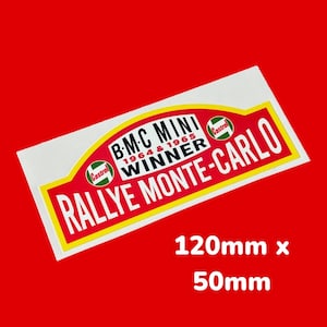 カストロール 1964 1965 ラリー モンテカルロ 優勝者 BMC ビニール ステッカー クラシック ミニ