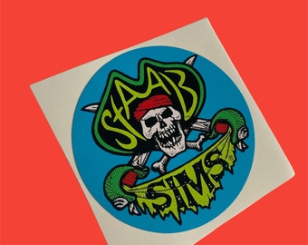Sims Staab Skateboard Sticker Old School Vintage Classic 70s