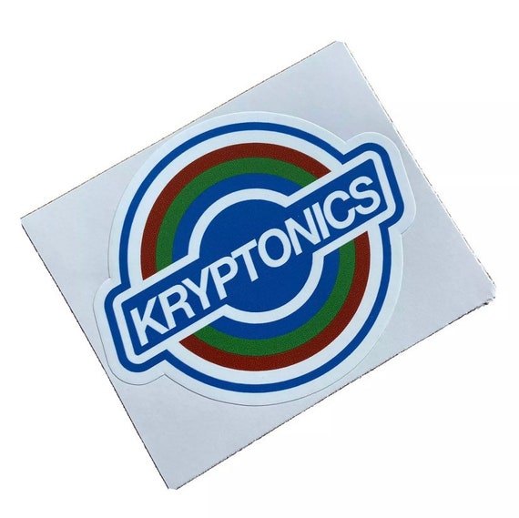 KRYPTONICS Skateboard Sticker Old School Vintage Classic 70s Santa 
