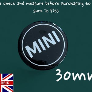 30mm MINI Resin 3D Gel stick on Badge Classic or Modern Bonnet