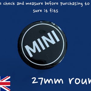 27mm MINI Resin 3D Gel stick on Badge Classic or Modern Bonnet