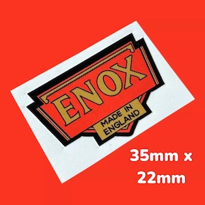 Autocollant en vinyle vintage pour étau ENOX Classic Tool Tools Fabriqué en Angleterre
