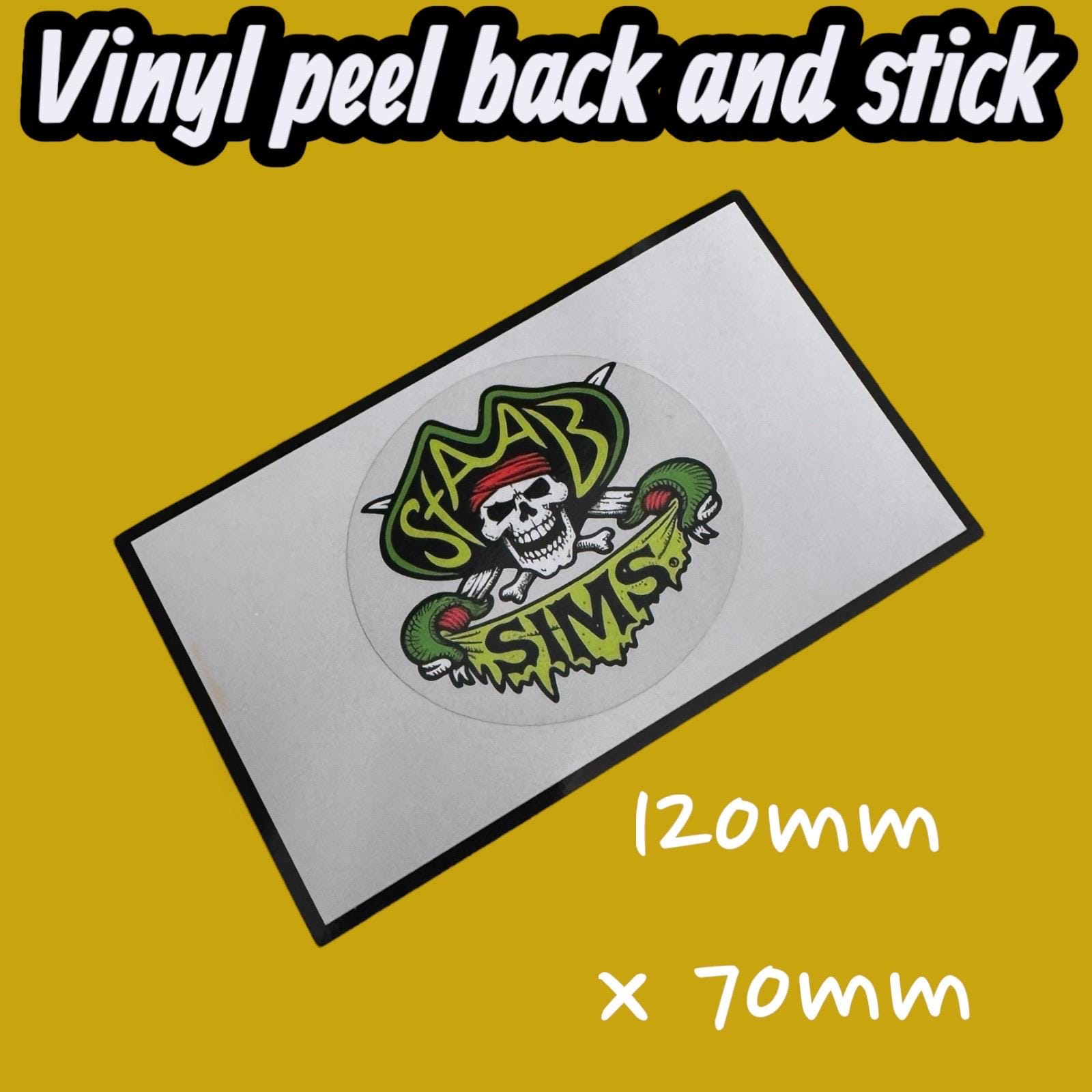 Sims Staab Skateboard Sticker Old School Vintage Classic 70s 80s 