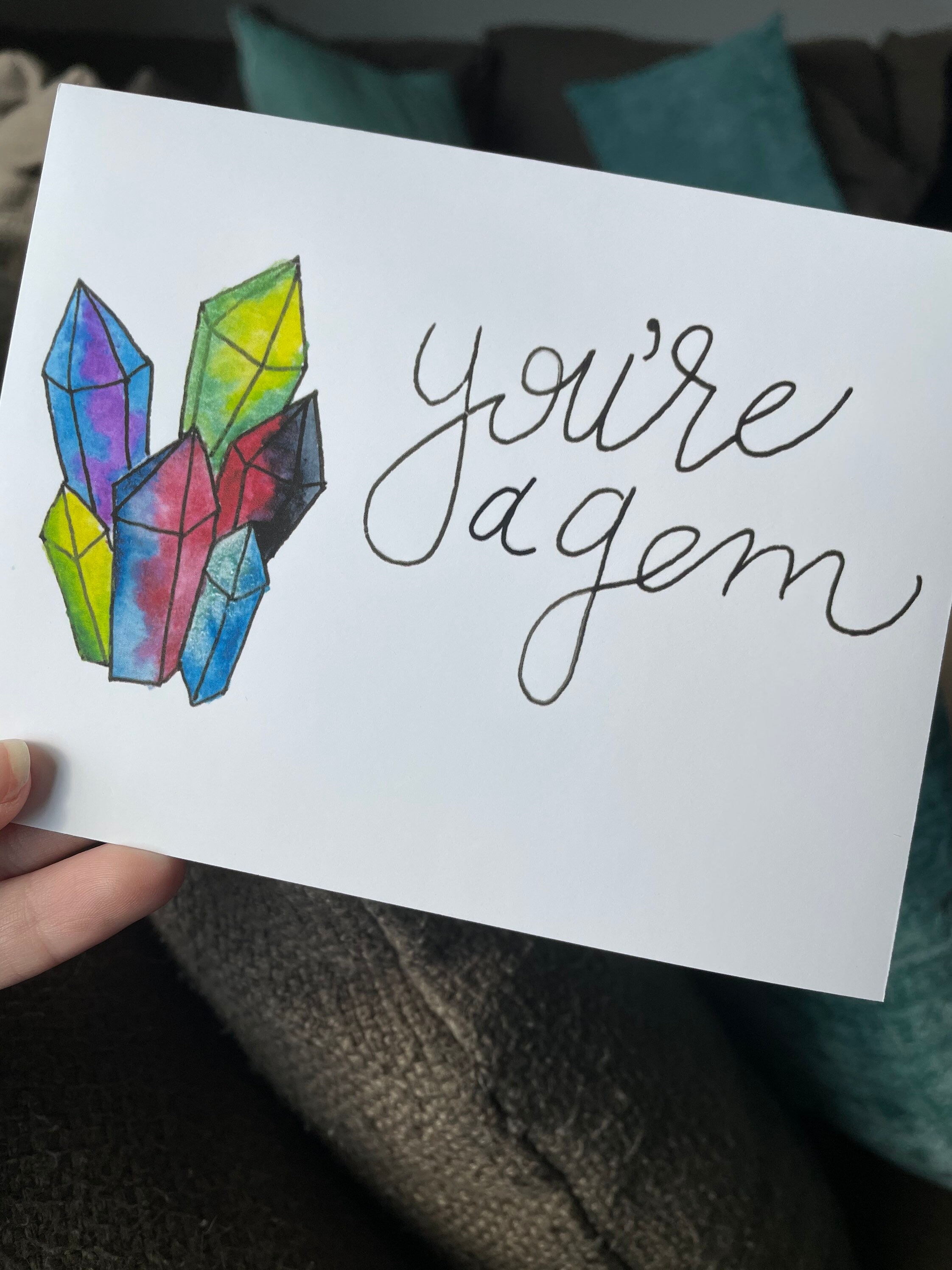 Youre a gem printed | Etsy