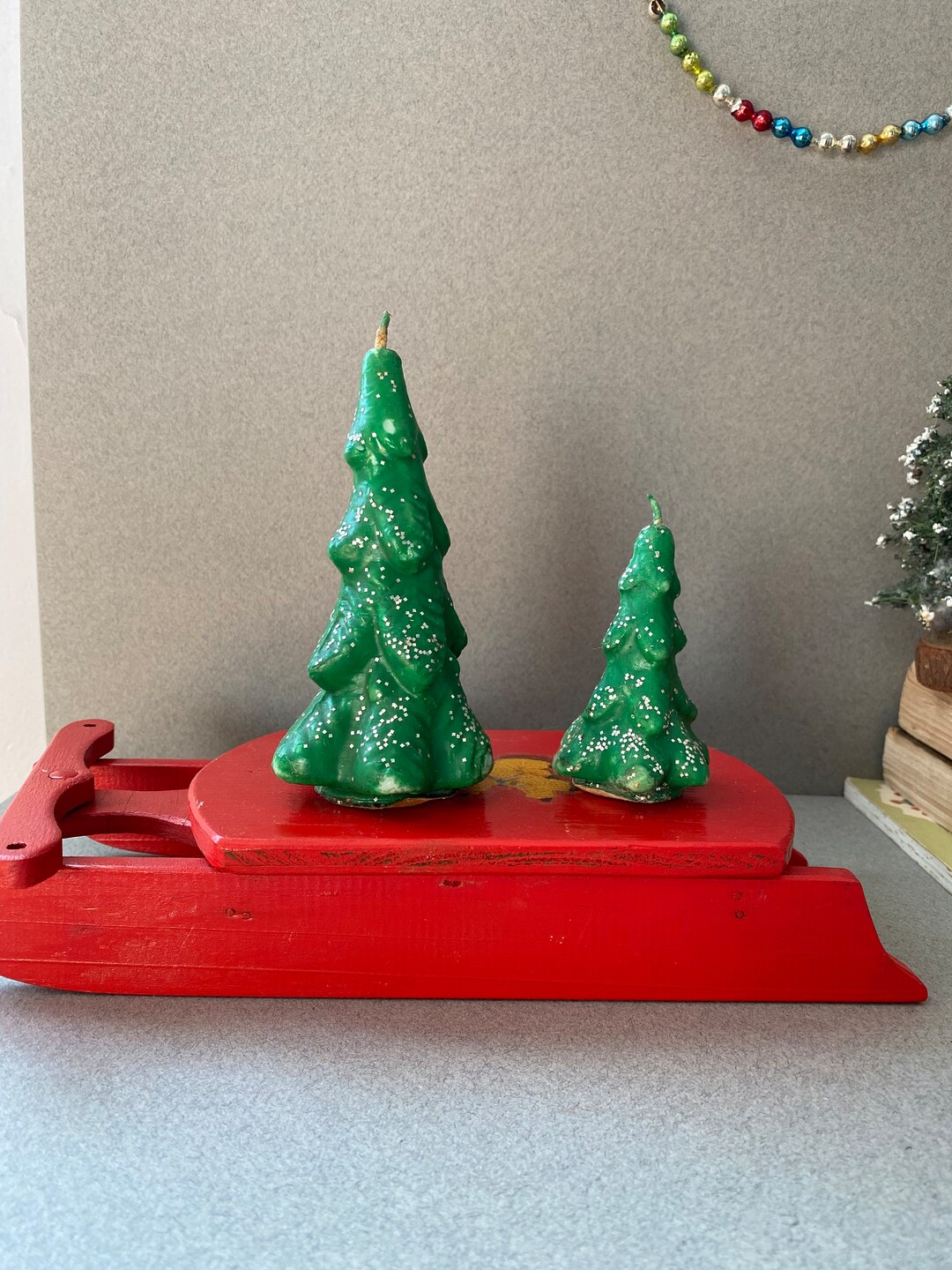 Two Gurley Tavern Christmas Tree Candles 5 and 3 Etsy