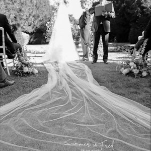 Cathedral Long Wedding Veil Custom Fashion Bridal Veil With - Etsy