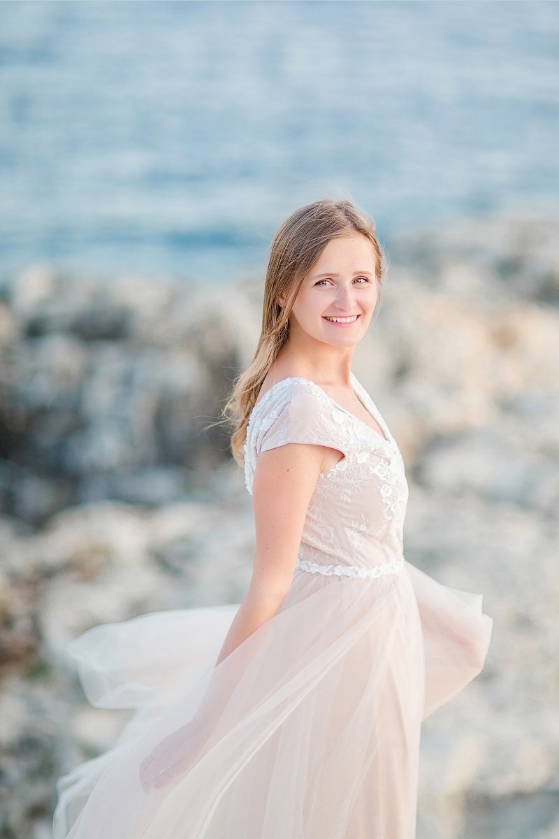 Hand Embroidered Lace Wedding Dress