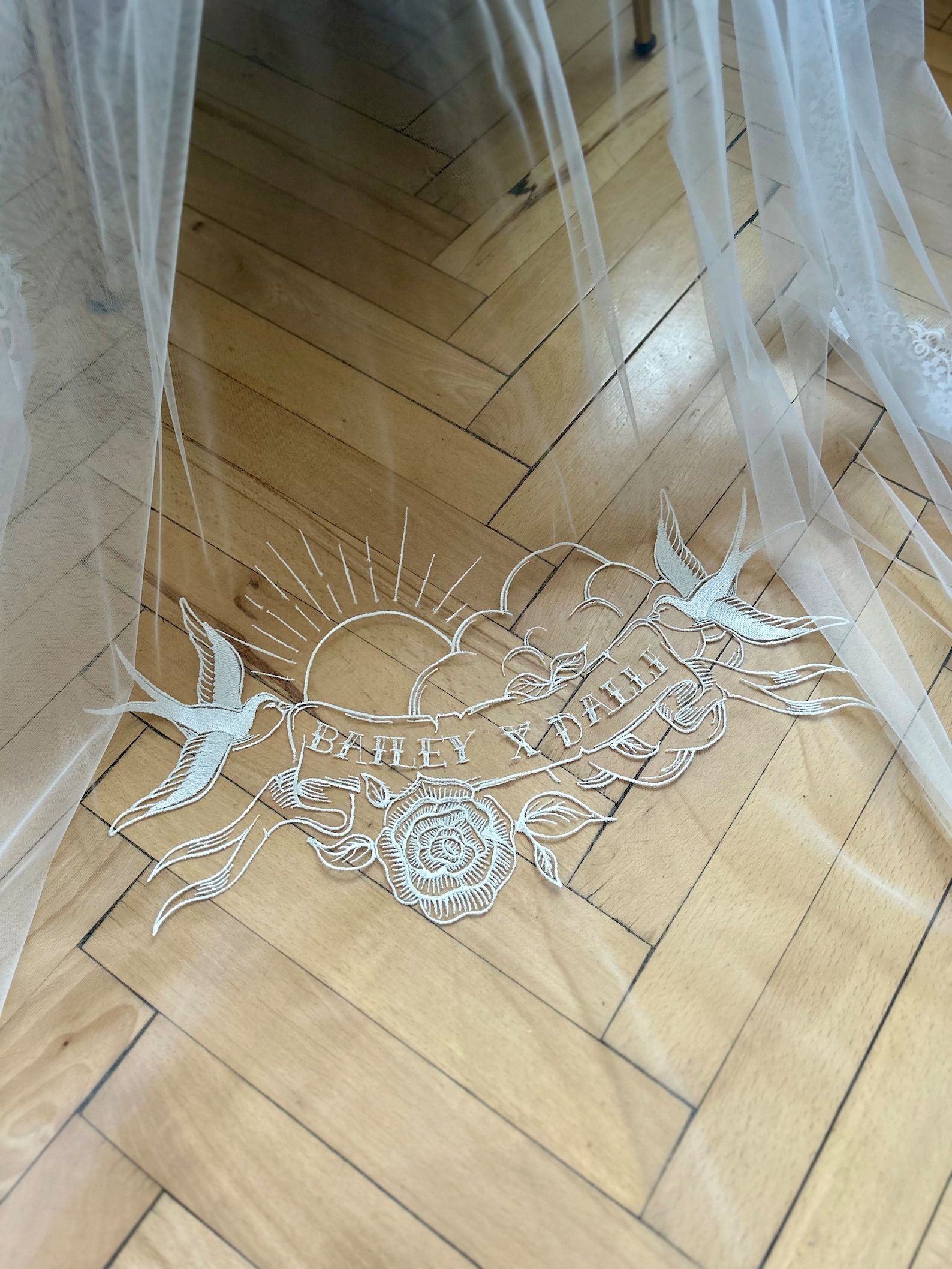 Embroidered Wedding Veil
