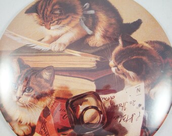 Singing Accordion Playing Cats Pocket Mirror tartx