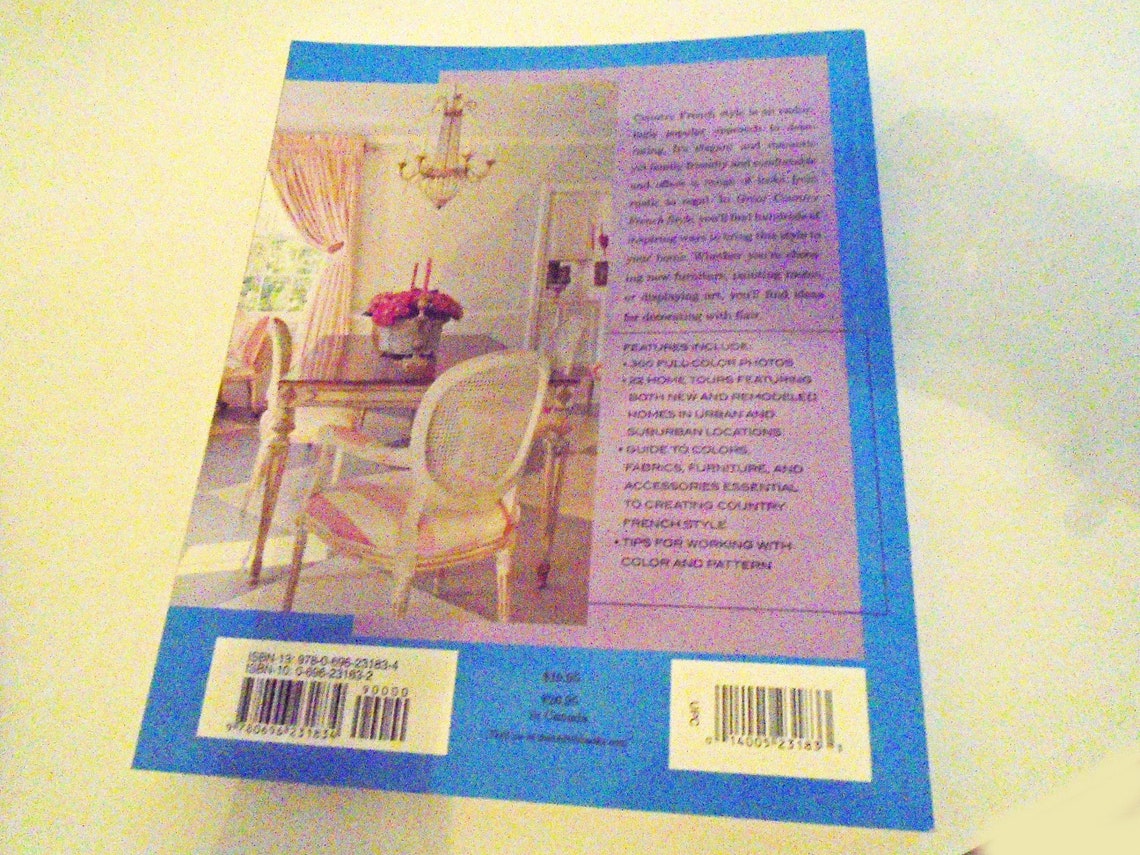 Vintage Country French Style Interior Design Books Etsy