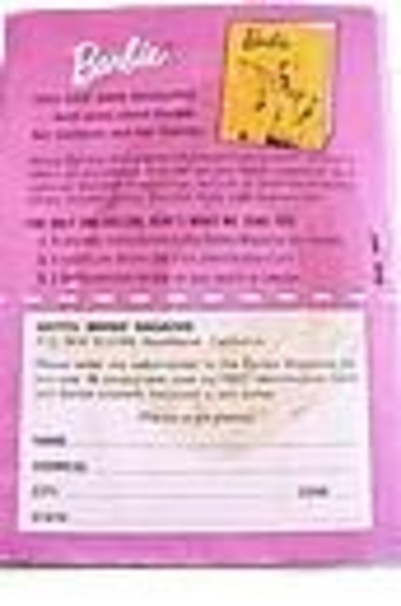 Barbie + Ken Catalog Original 1962, 35th Anniversary Mattel Reprint ...